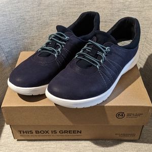 Clark's Navy Adella Slip-on Sneakers